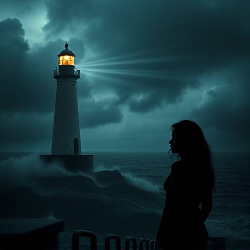 Audiobook cover for 'The Lighthouse Keeper's Daughter'